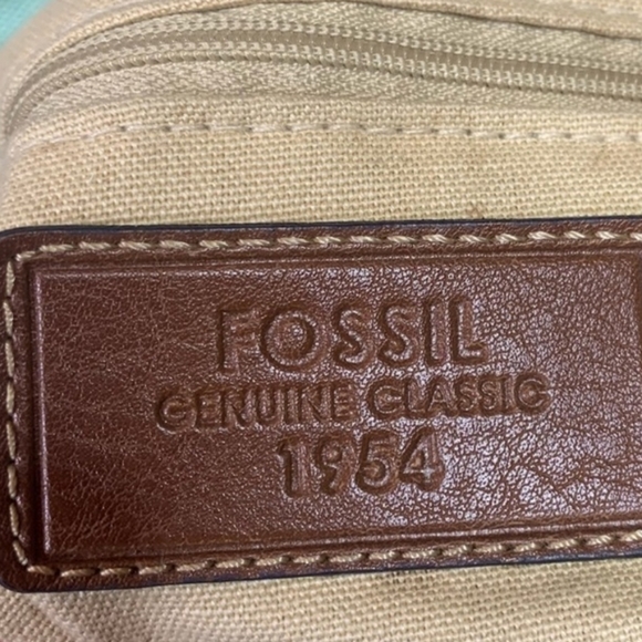 Fossil Patchwork Boho Hobo Satchel Handbag - Picture 5 of 11